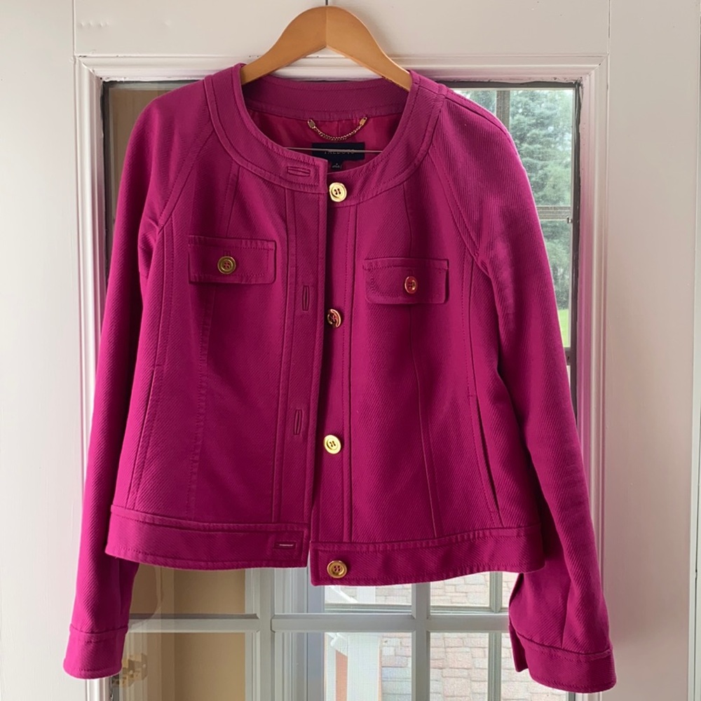 Talbots Womens Cotton Blazer Size 8